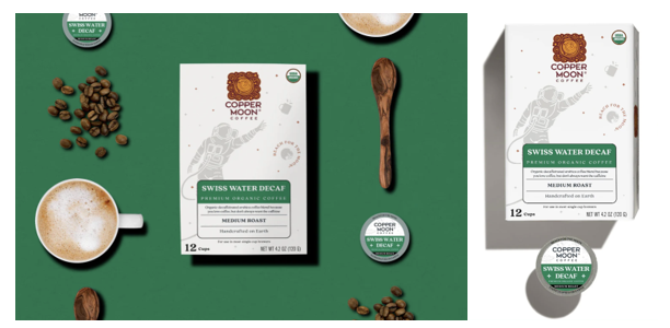 COPPER MOON COFFEE UNVEILS ORGANIC SWISS WATER® DECAF SINGLE SERVE PODS