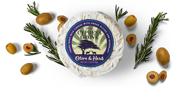 Cypress Grove Unveils Bold New Flavor: Olive & Herb at the Winter Fancy Food Show in Las Vegas